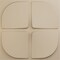 Ekena Millwork 19 5/8in. W x 19 5/8in. H Edmund EnduraWall Decorative 3D Wall Panel Covers 2.67 Sq. Ft. WP20X20EUGBE - alternate 1